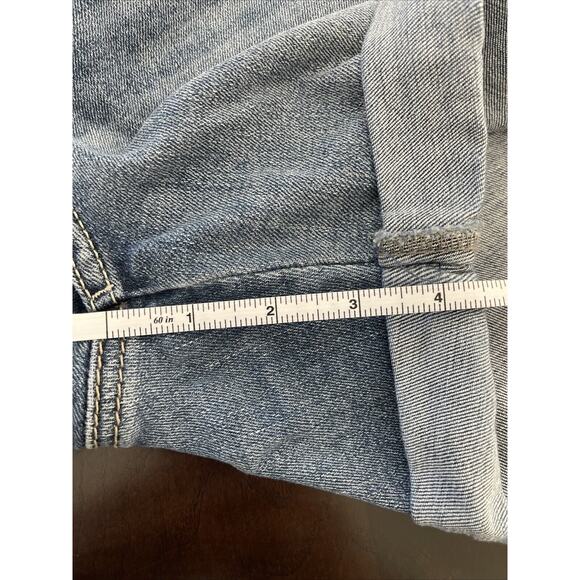 Silver Jeans Co. Distressed Cuffed Boyfriend Jean Shorts Sz 32, #L53608EAE205 - Picture 10 of 10